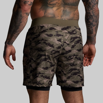 Versatile Short w/ Compression 7" (Mountain Camo)