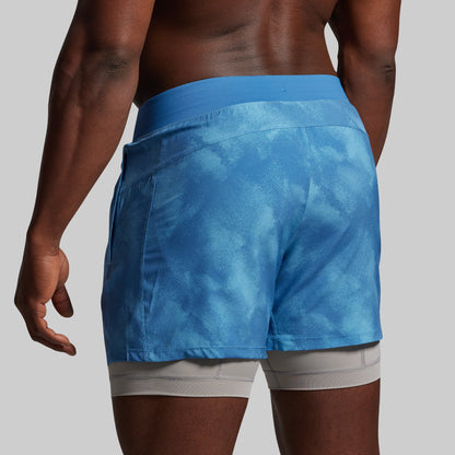 Versatile Short w/ Compression 5" (Glacier Blue)