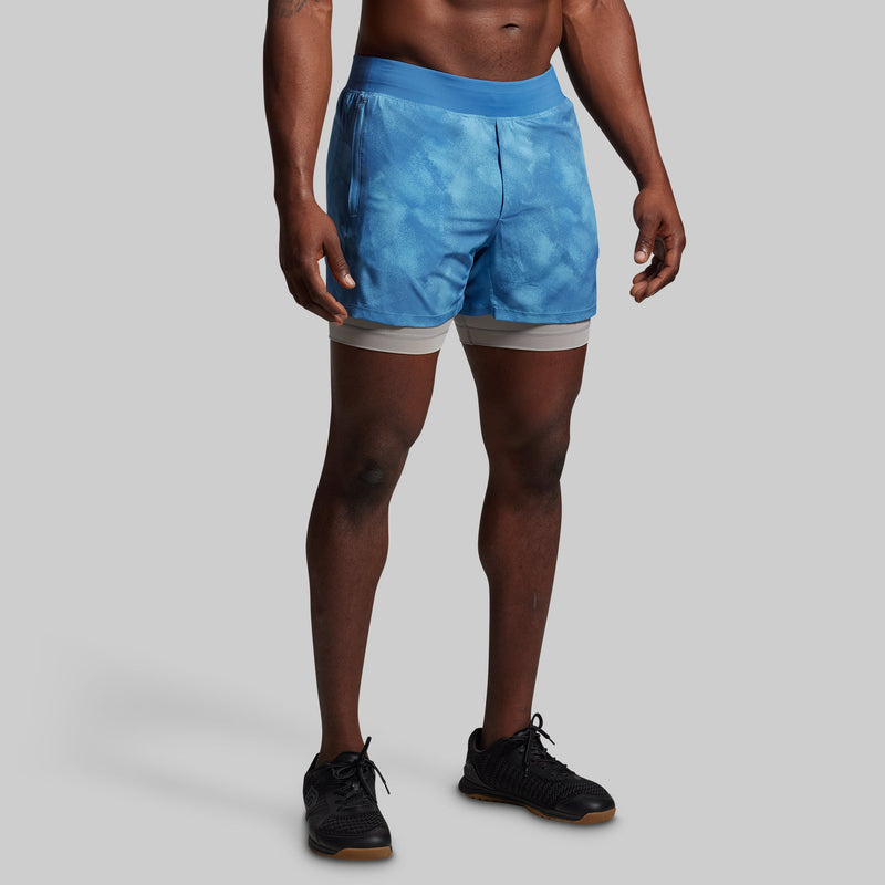 Versatile Short w/ Compression 5" (Glacier Blue)