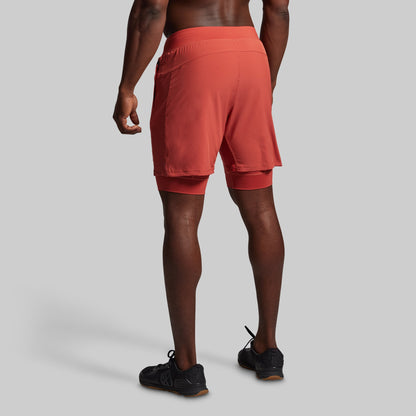 Versatile Short w/ Compression 7" (Brick)