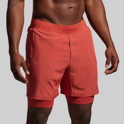 Versatile Short w/ Compression 7" (Brick)