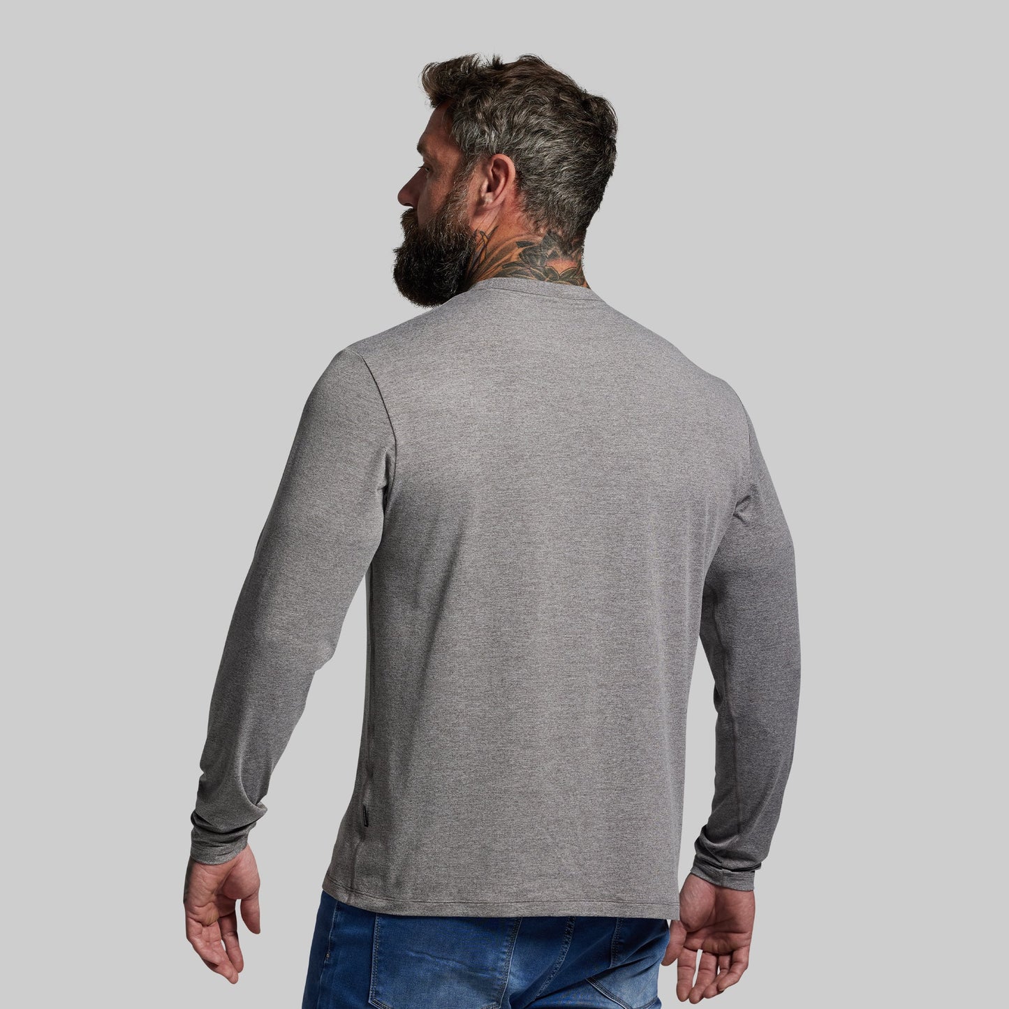 BP Premium Basic Long Sleeve (Heather Grey)