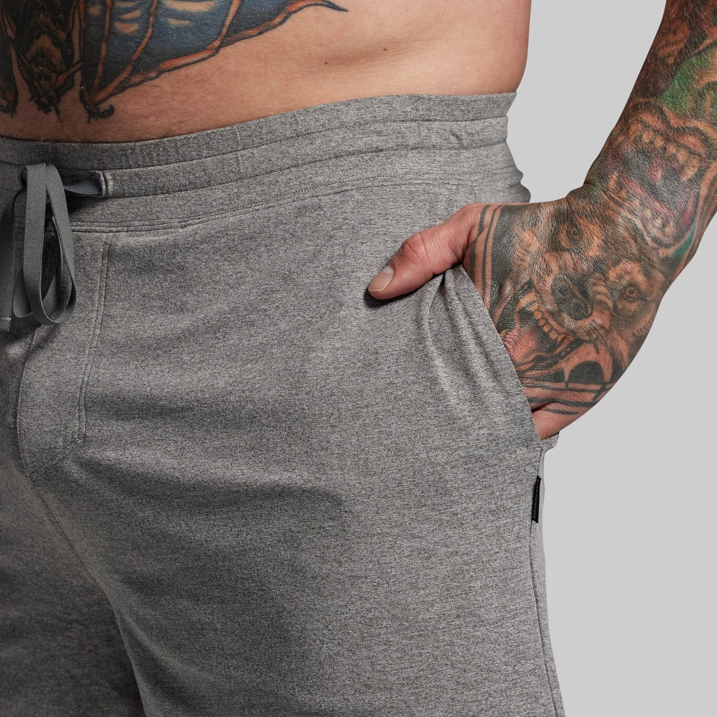 BP Premium Basic All-In-One Short (Heather Grey)