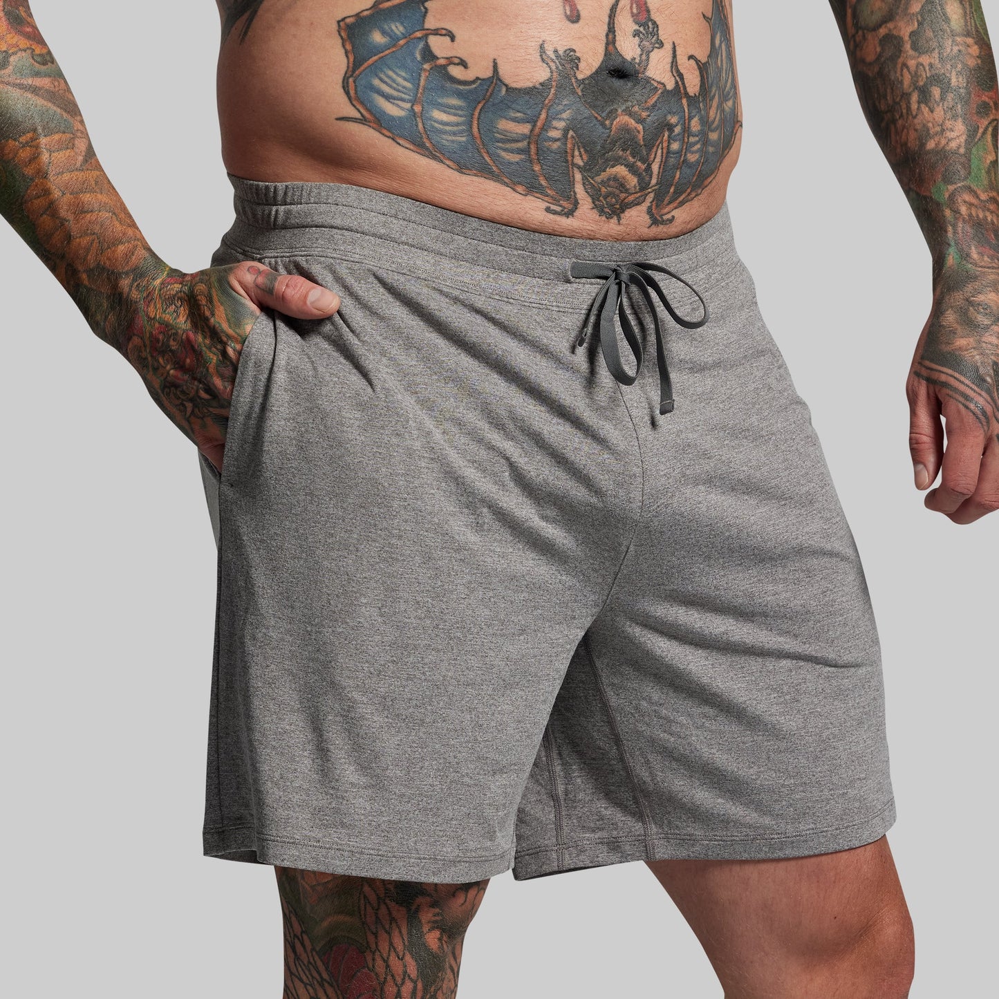 BP Premium Basic All-In-One Short (Heather Grey)