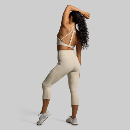 All or Nothing Capri w/ Pockets (Oatmeal)