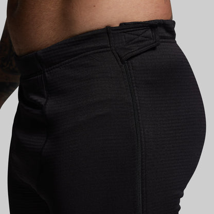 Quiver Grid Fleece Full Zip Thermal Bottom (Black)