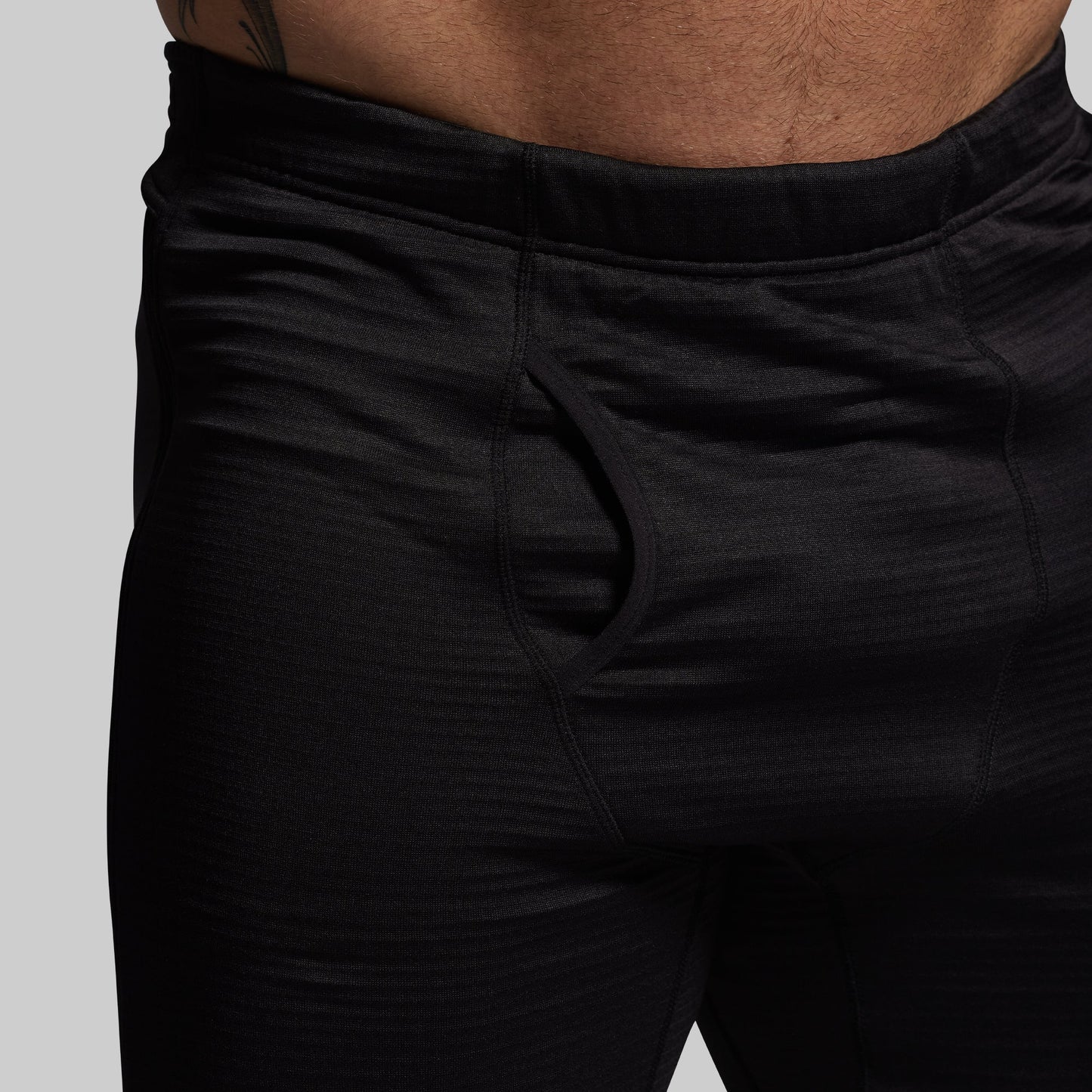 Quiver Grid Fleece Full Zip Thermal Bottom (Black)