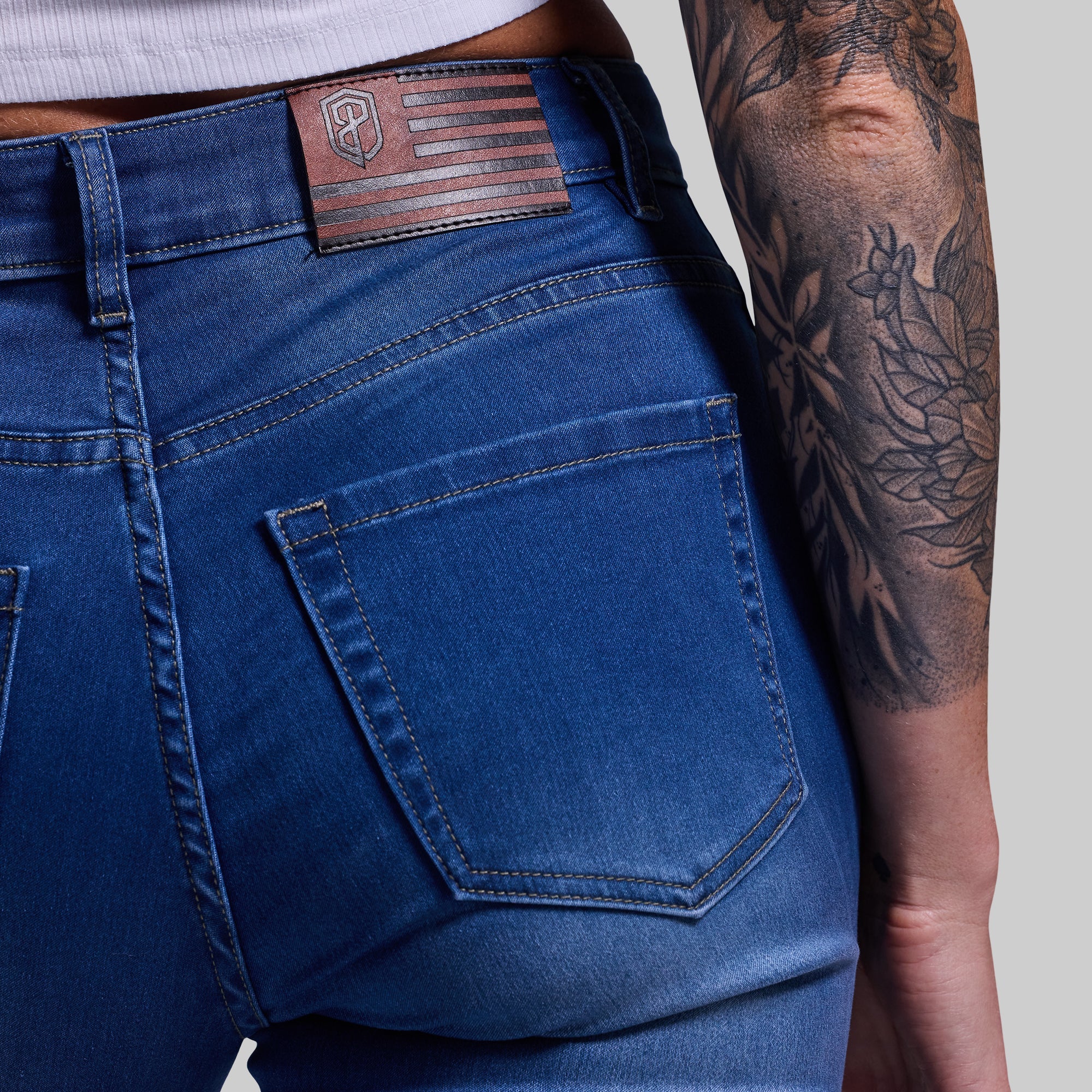 FLEX Stretchy Mid-Rise Boot Cut Jean (Mid Wash) – Born Primitive