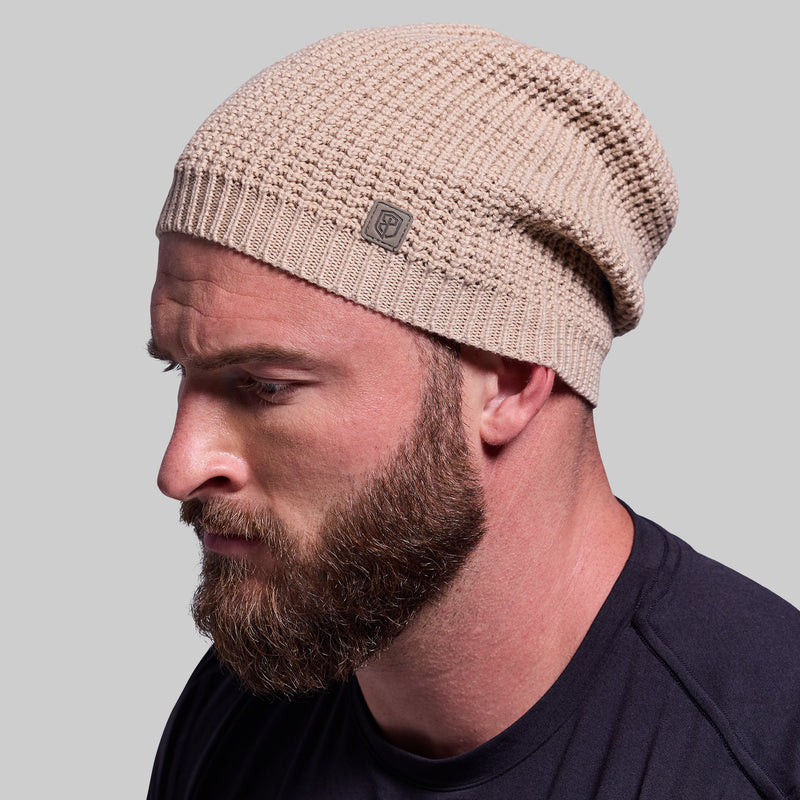 Primitive Waffle Knit Beanie (Wheat)