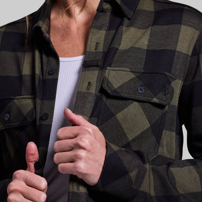 Woodsman Stretchy Flannel (Forest)