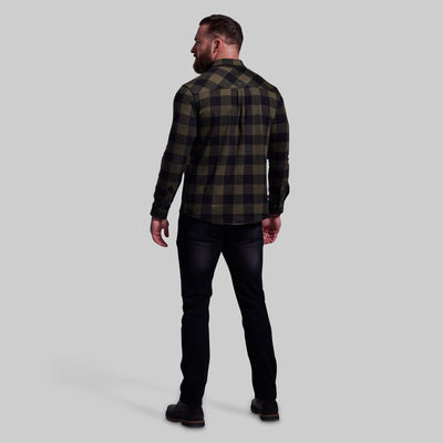 Woodsman Stretchy Flannel (Forest)