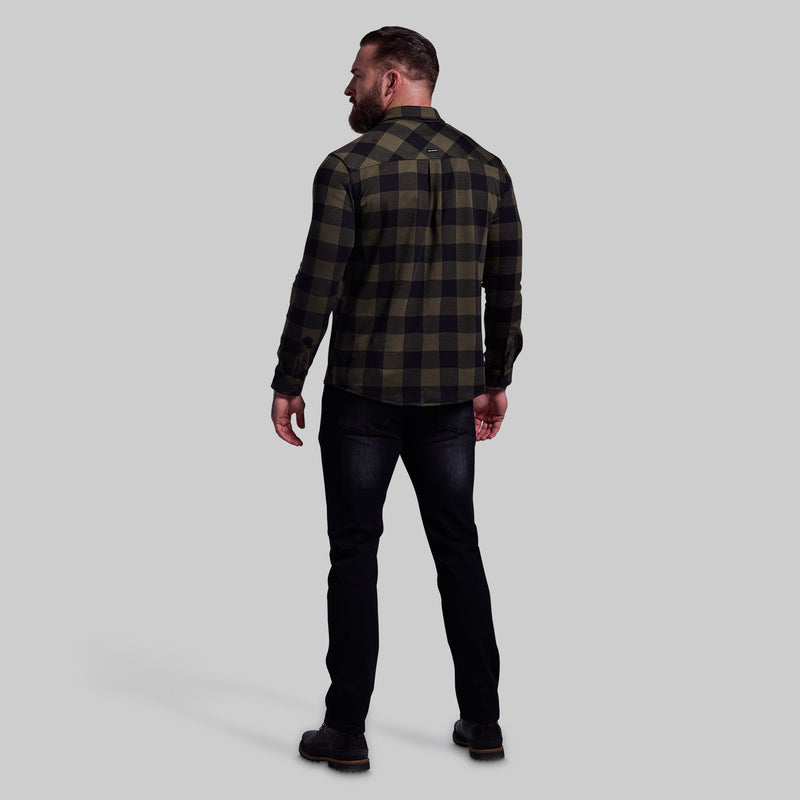 Woodsman Stretchy Flannel (Forest)