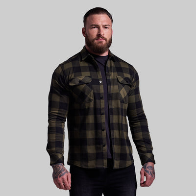 Woodsman Stretchy Flannel (Forest)