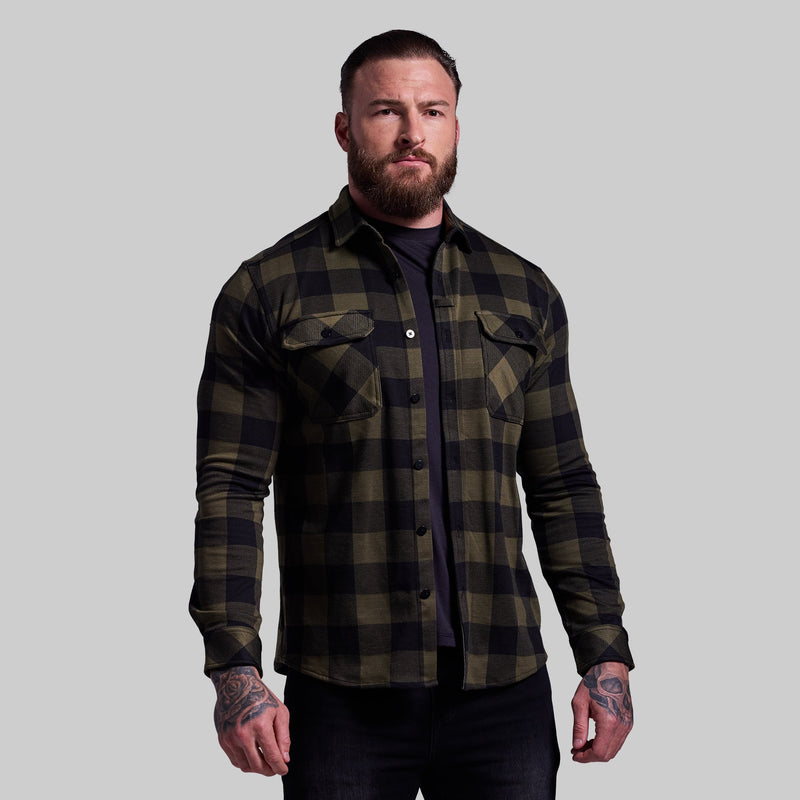 Woodsman Stretchy Flannel (Forest)