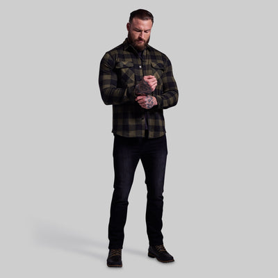 Woodsman Stretchy Flannel (Forest)