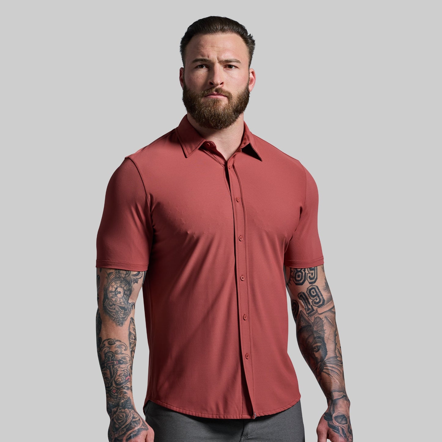Network Short Sleeve (Marsala)
