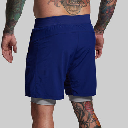 Versatile Short w/ Compression 7" (Cobalt)