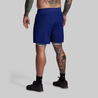 Versatile Short w/ Compression 7" (Cobalt)
