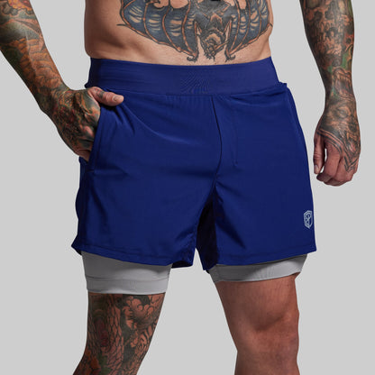 Versatile Short w/ Compression 5" (Cobalt)