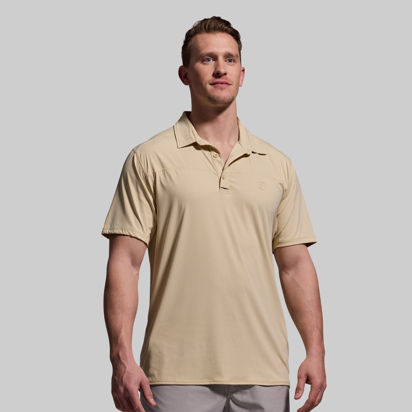 Men's Tek Polo (Beige)