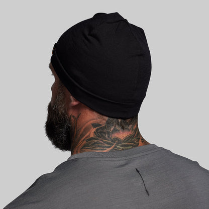 Ridgeline Merino Beanie 165 (Black)