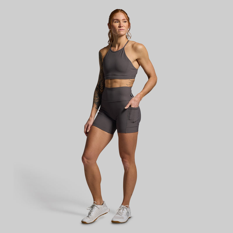 Break the Limits Sports Bra (Dark Grey)