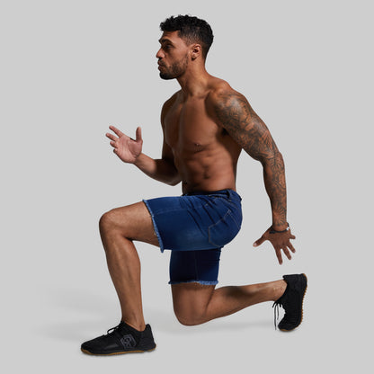 FLEX Stretchy Jort 7" (Dark Wash)