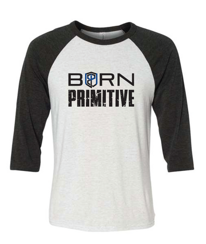 Raglan Thin Blue Line (Black/White)