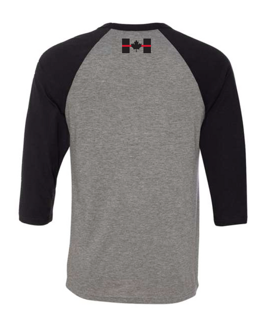 Raglan Thin Red Line (Grey/Black)