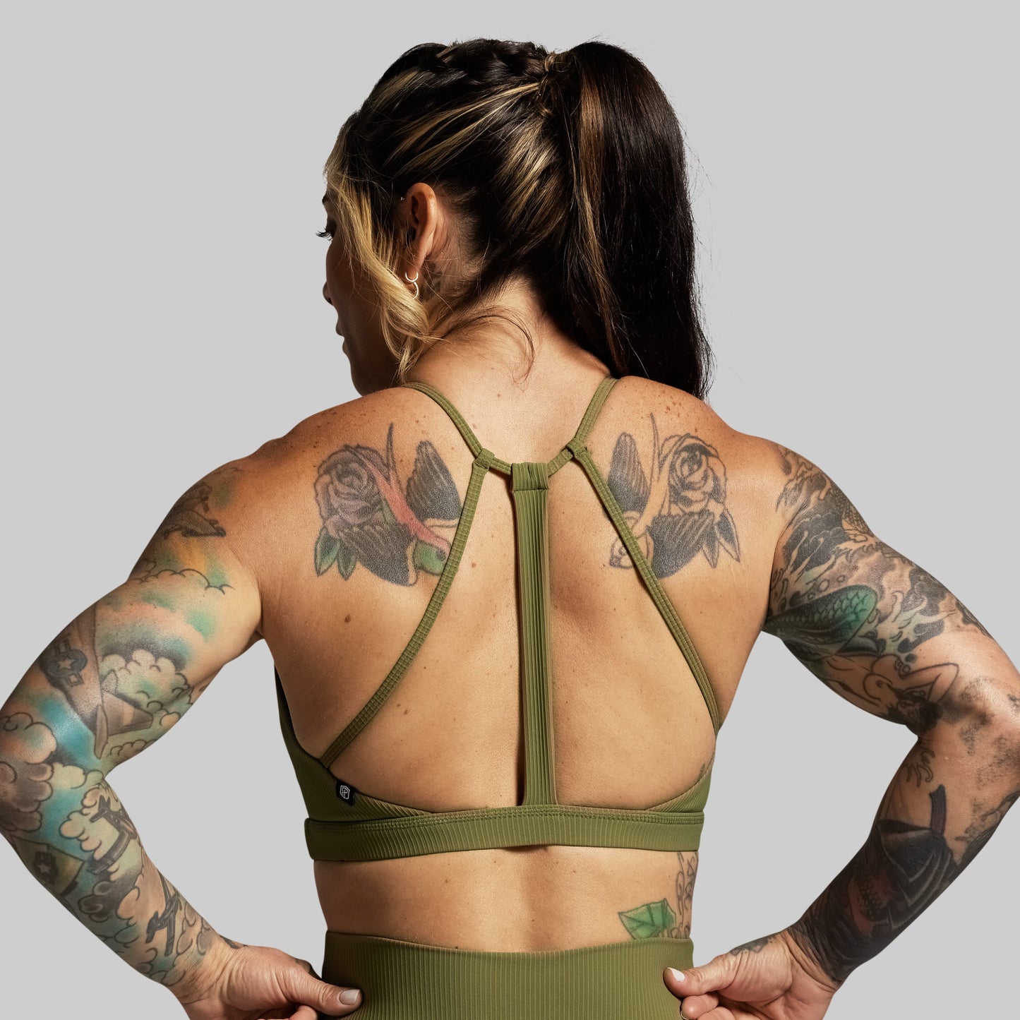 Break the Limits Sports Bra (Army Green)