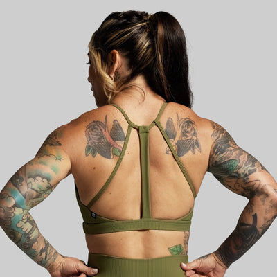 Break the Limits Sports Bra (Army Green)