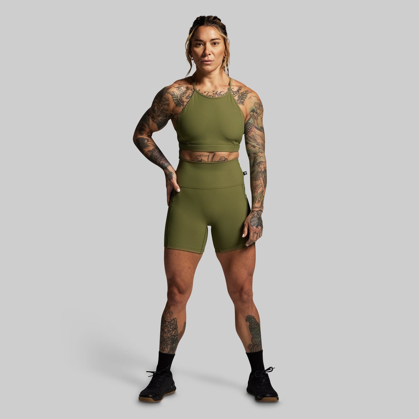 Break the Limits Sports Bra (Army Green)