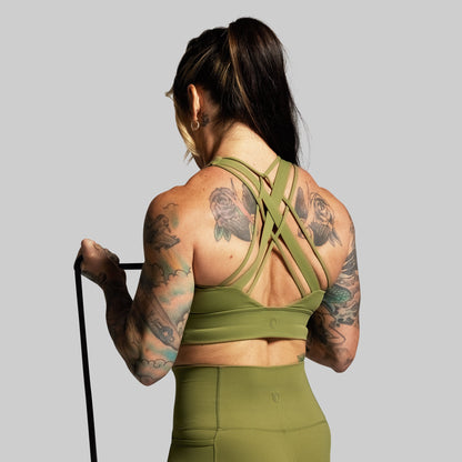 Ignite Sports Bra (Army Green)