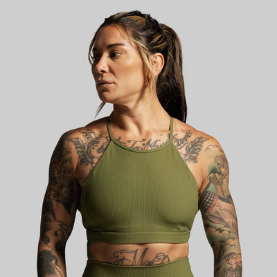 Break the Limits Sports Bra (Army Green)