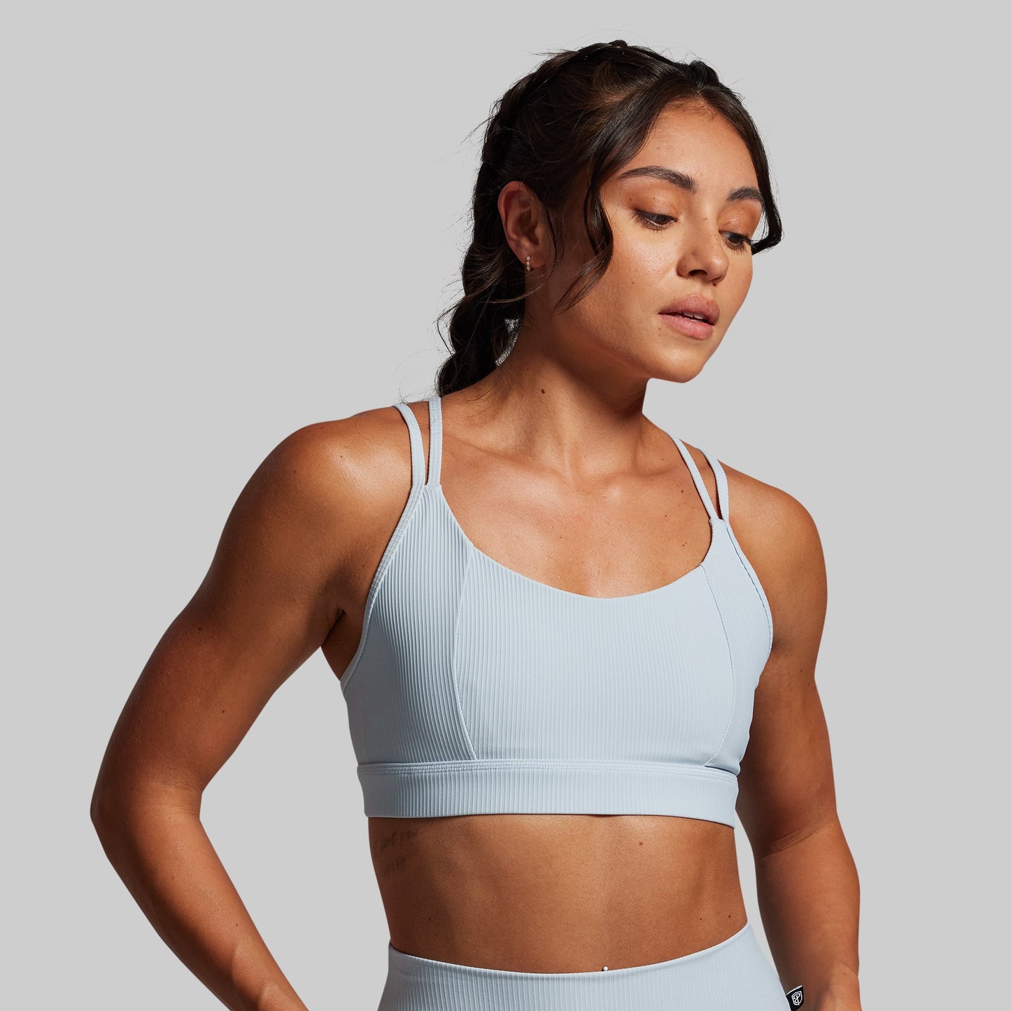 Lotus Sports Bra (Chambray)