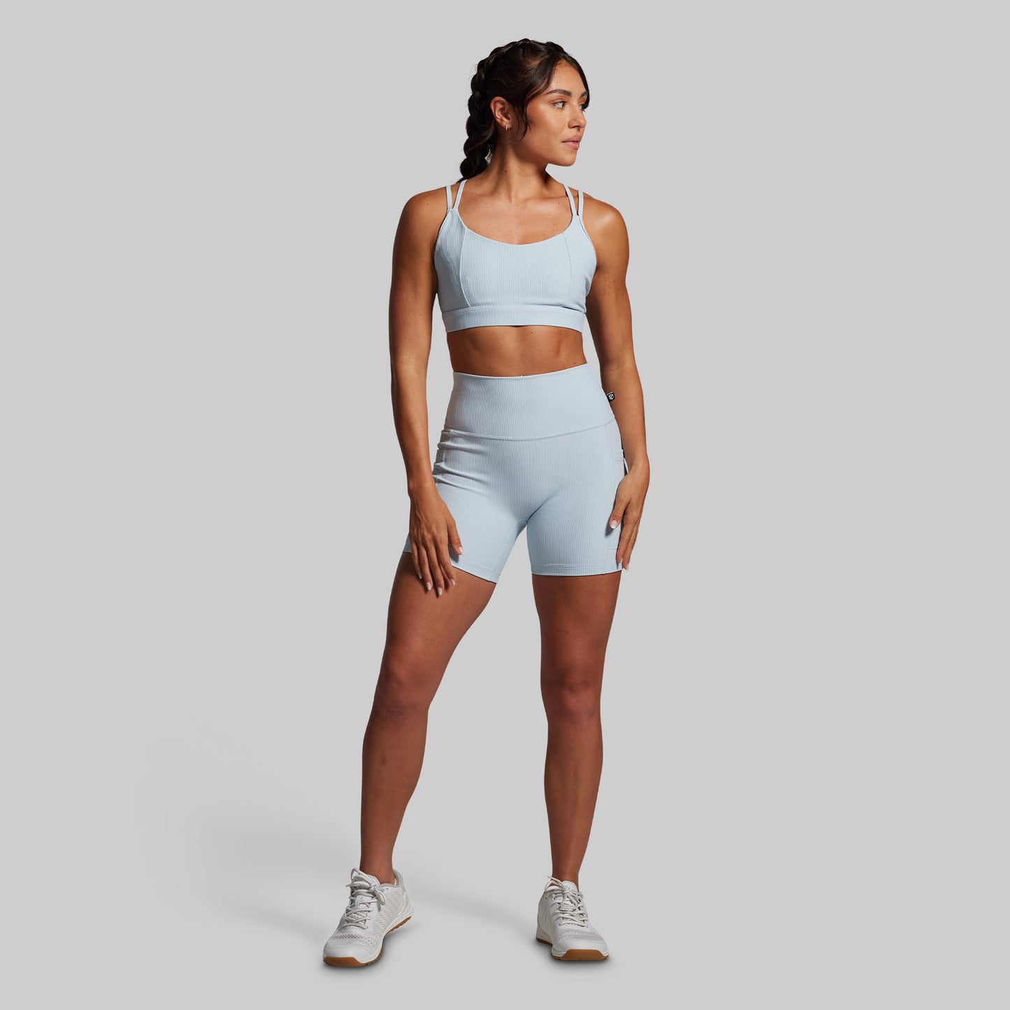 Lotus Sports Bra (Chambray)