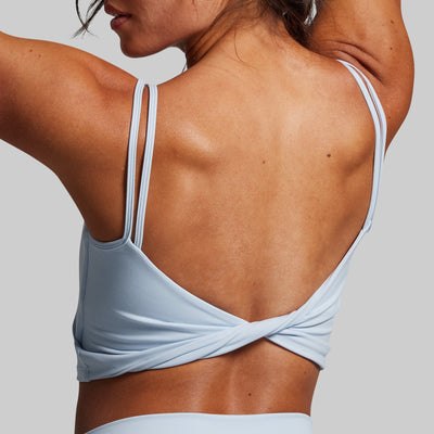 Don't Get it Twisted Sports Bra (Chambray)