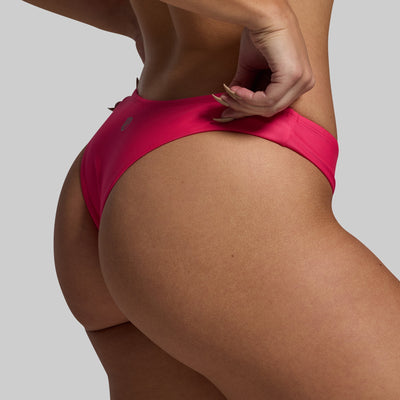 Sun Seeker Cheeky Thong (Raspberry Sorbet)