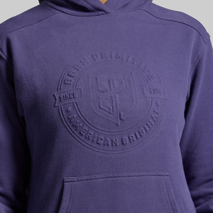 American Original Embossed Women's Unmatched Hoodie (Deep Sky)