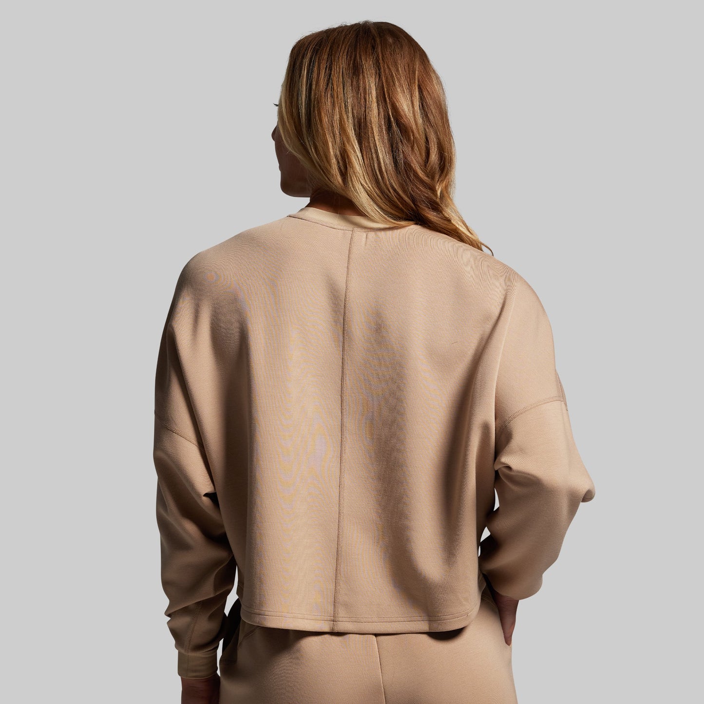 Lounge Lux Cropped Pullover Set (Mink)