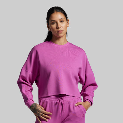 Lounge Lux Cropped Pullover Set (Viola)
