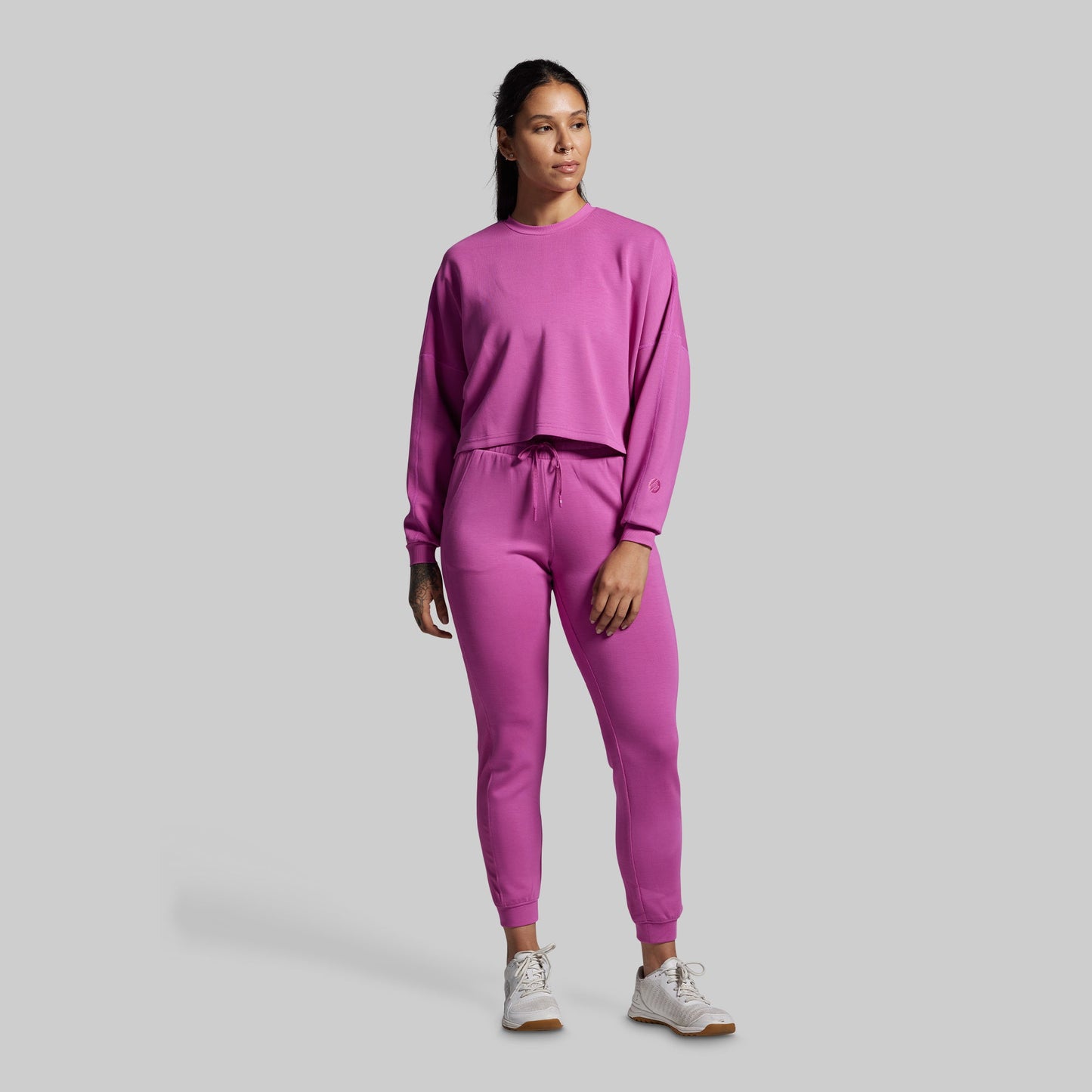 Lounge Lux Cropped Pullover Set (Viola)