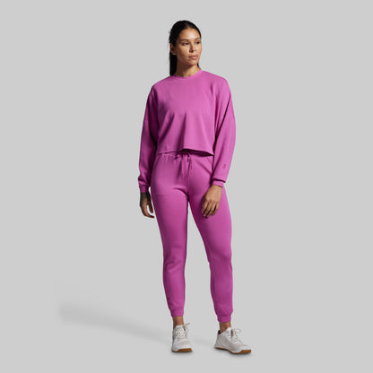 Lounge Lux Cropped Pullover Set (Viola)