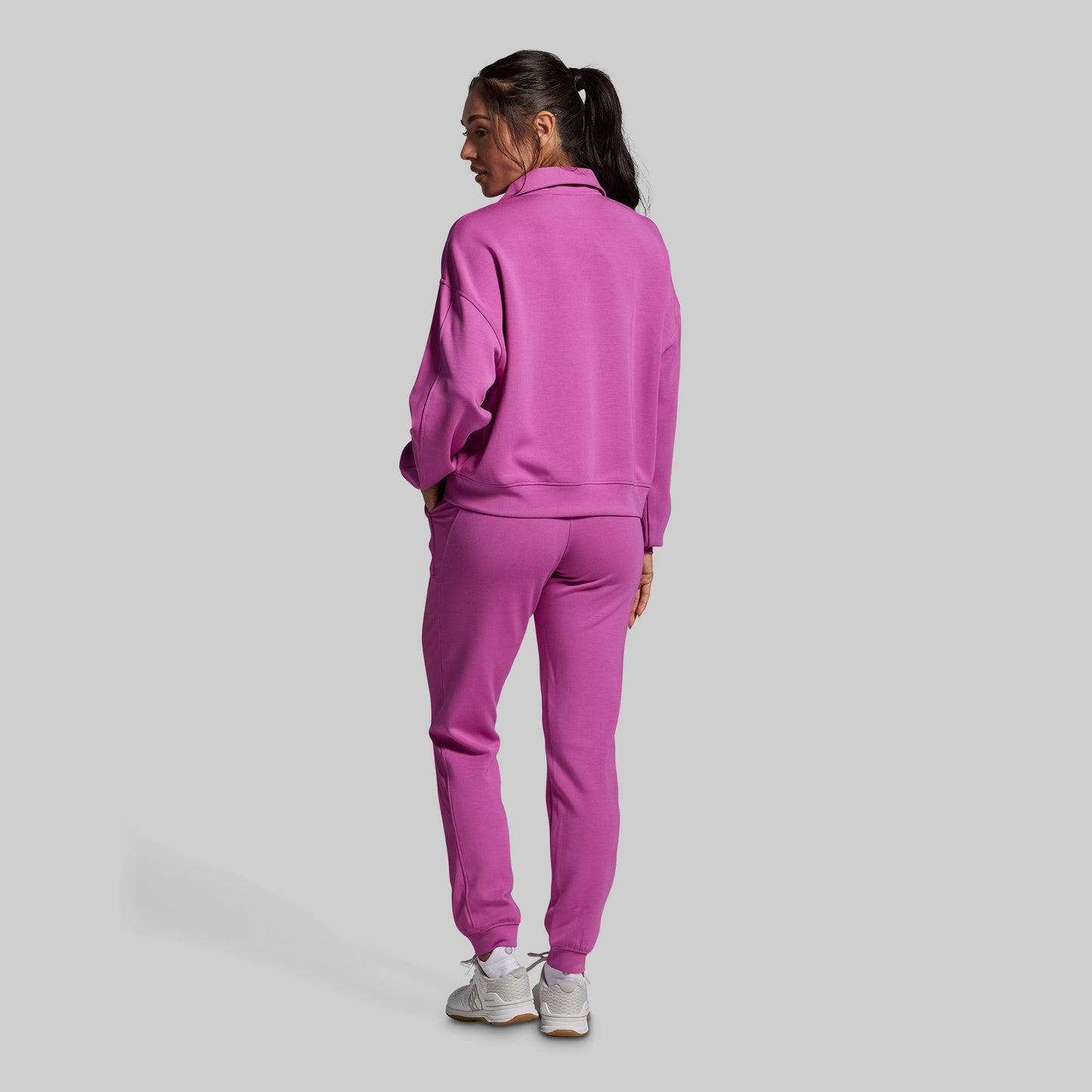Lounge Lux Quarter Zip Pullover Set (Viola)