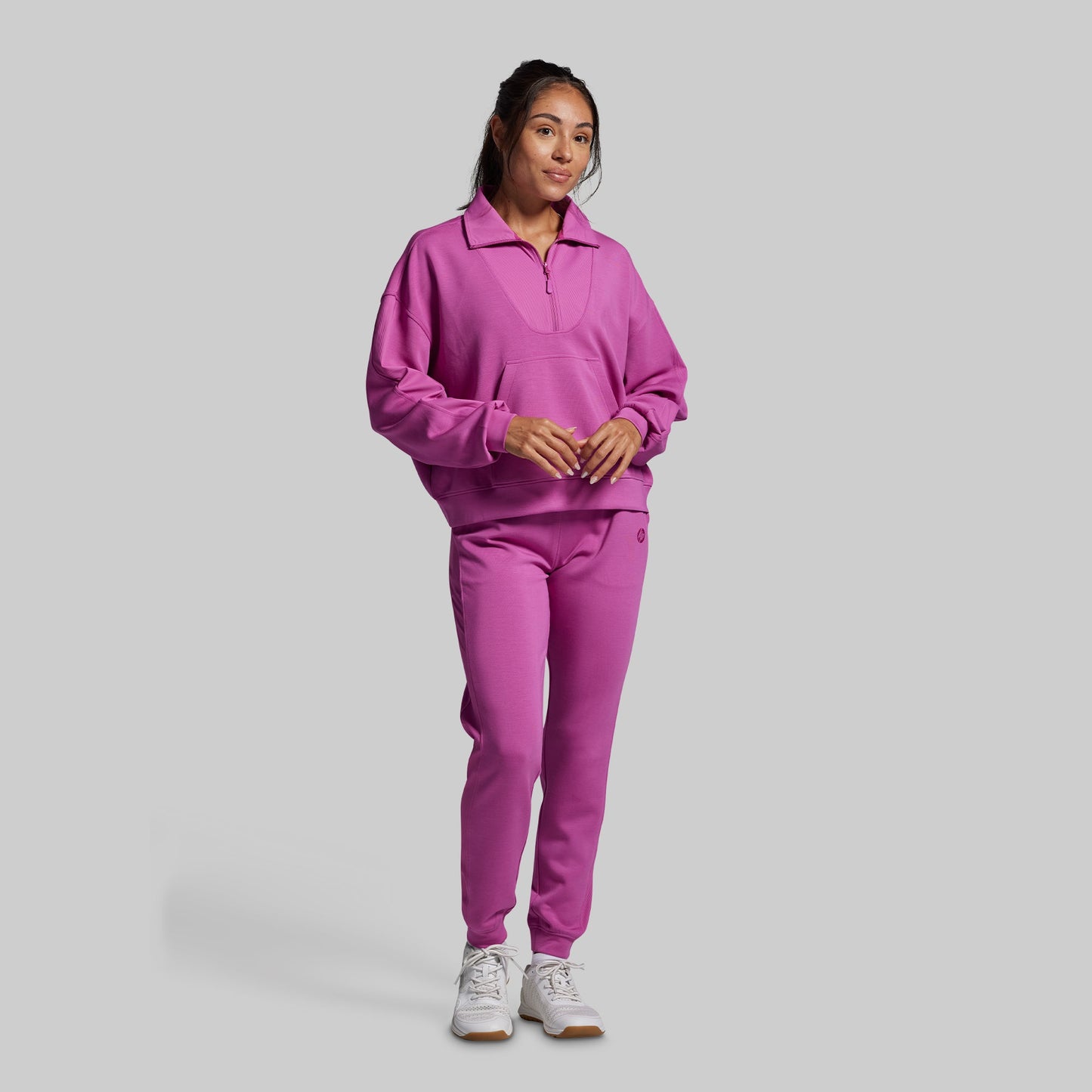 Lounge Lux Quarter Zip Pullover Set (Viola)