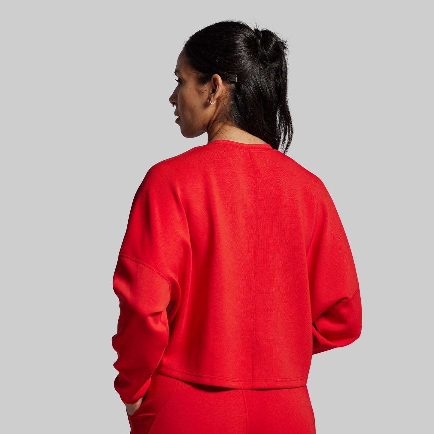 Lounge Lux Cropped Pullover Set (Adrenaline)