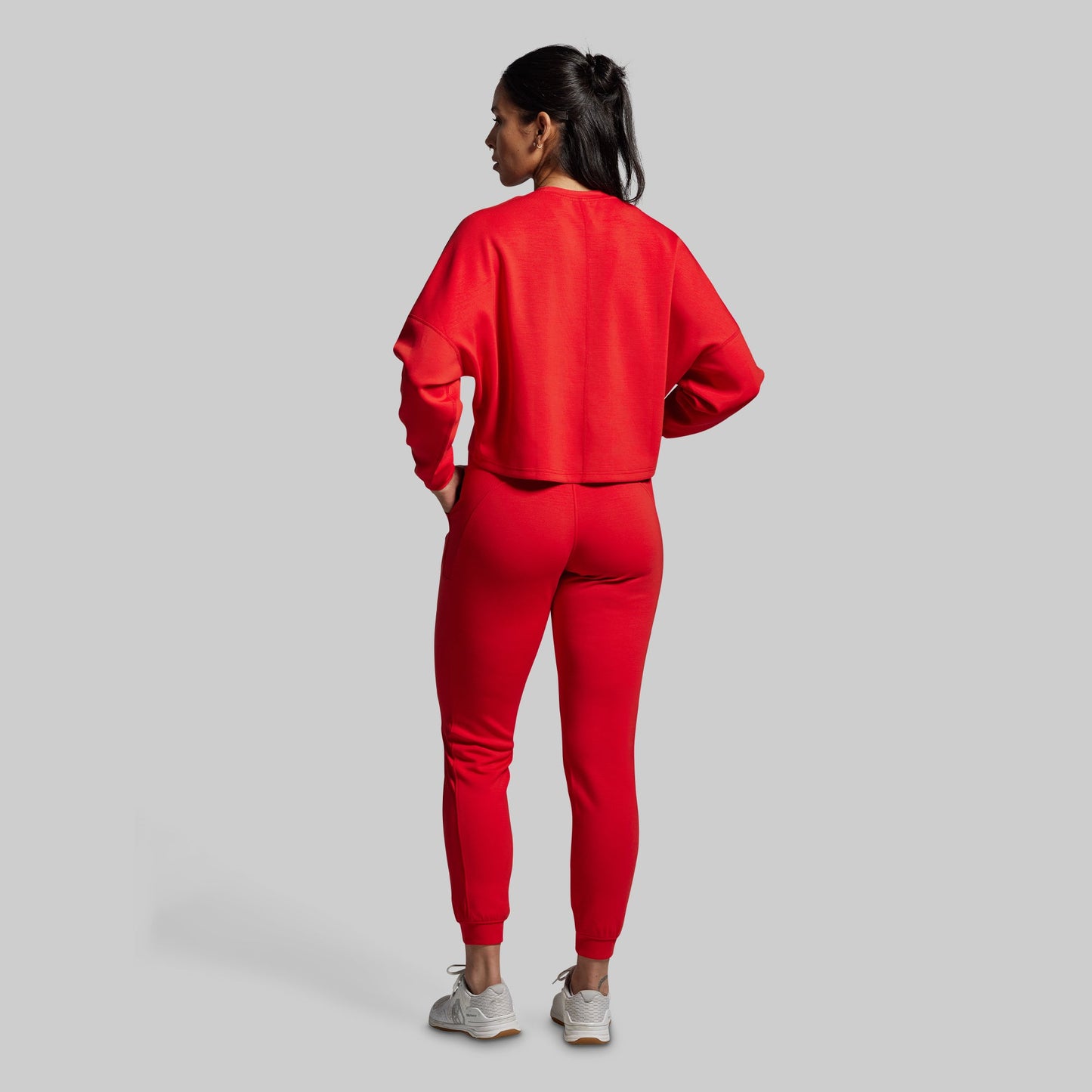 Lounge Lux Cropped Pullover Set (Adrenaline)