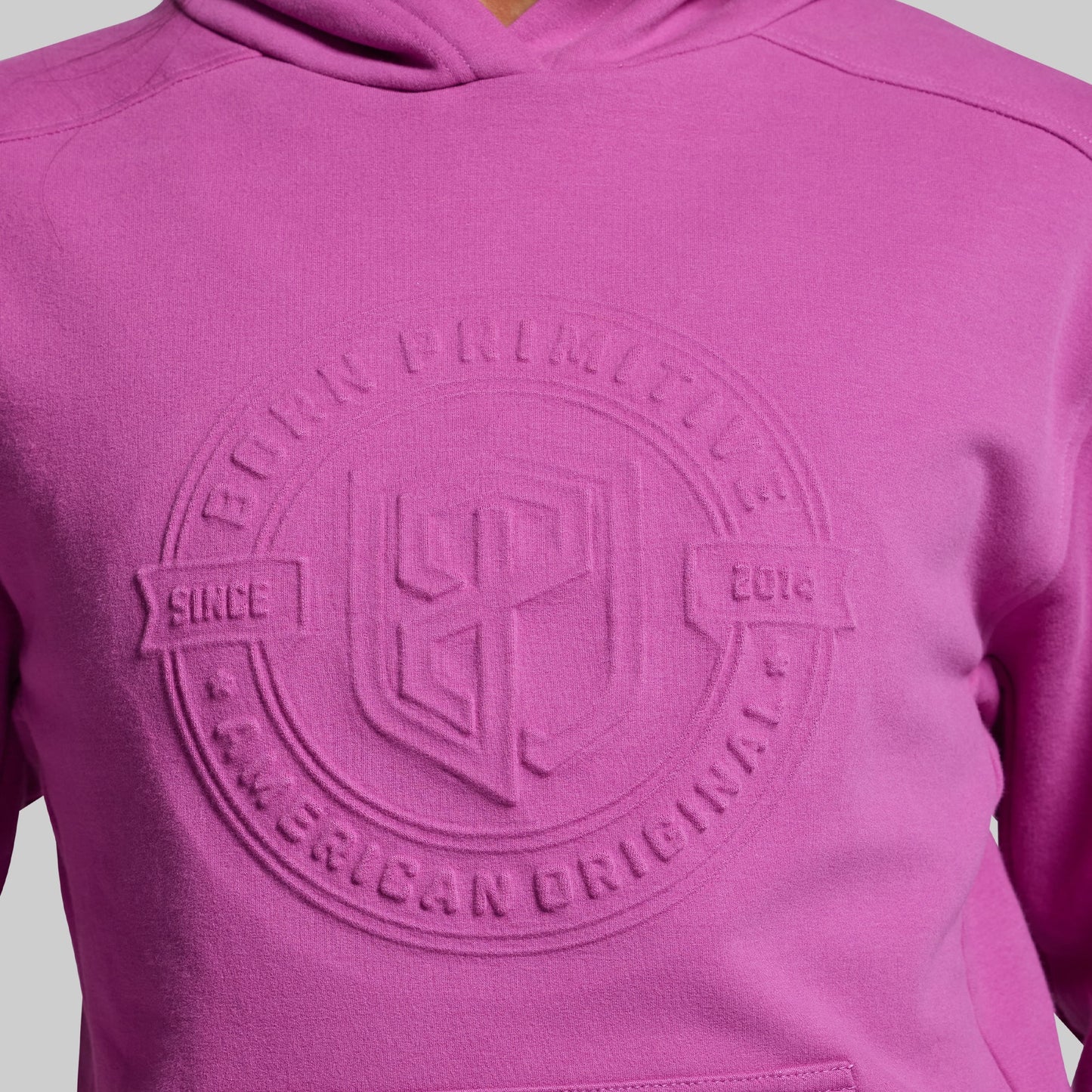 American Original Embossed Women's Unmatched Hoodie (Viola)