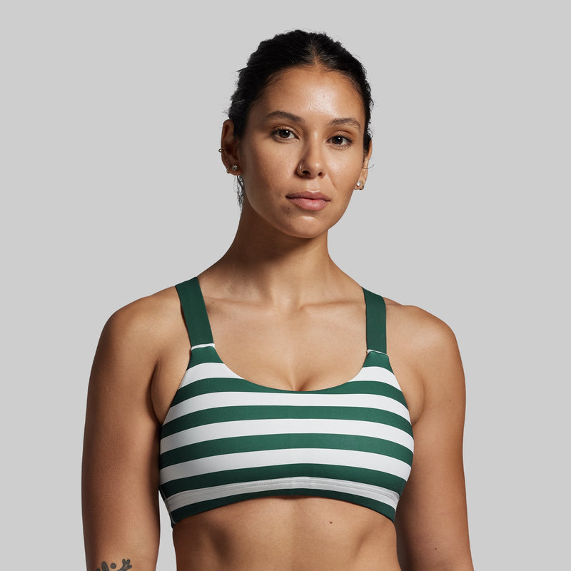 Moxie Sports Bra (Grove Stripe)