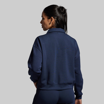 Lounge Lux Quarter Zip Pullover Set (BP Navy)